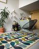 Brink and Campman Multi Stem Kingfisher Area Rug by Orla Kiely Room Image Feature