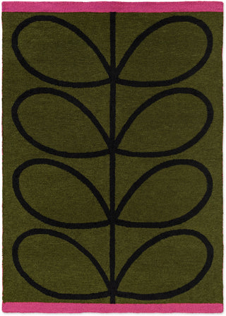 Brink and Campman Linear Stem Olive Area Rug by Orla Kiely main image