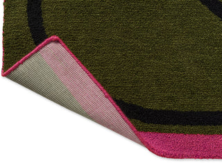 Brink and Campman Linear Stem Olive Area Rug by Orla Kiely Fold Image