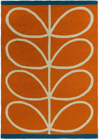 Brink and Campman Linear Stem Orange Area Rug by Orla Kiely main image