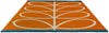 Brink and Campman Linear Stem Orange Area Rug by Orla Kiely Angle Image
