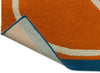 Brink and Campman Linear Stem Orange Area Rug by Orla Kiely Fold Image