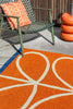 Brink and Campman Linear Stem Orange Area Rug by Orla Kiely Room Image Feature