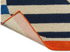 Brink and Campman Stripy Stem Azure Area Rug by Orla Kiely Fold Image