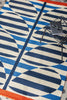 Brink and Campman Stripy Stem Azure Area Rug by Orla Kiely Room Image Feature