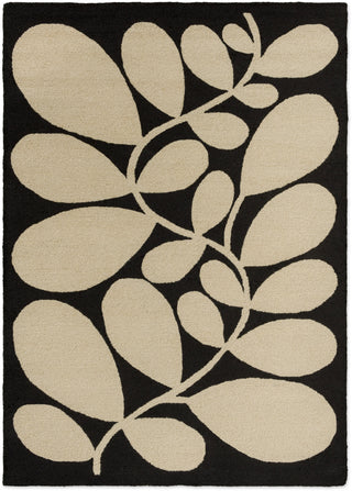 Brink and Campman Sycamore Black Area Rug by Orla Kiely main image