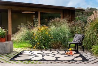 Brink and Campman Sycamore Black Area Rug by Orla Kiely Room Image Feature