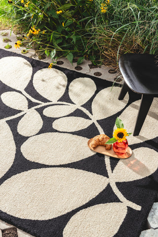 Brink and Campman Sycamore Black Area Rug by Orla Kiely Room Image Feature