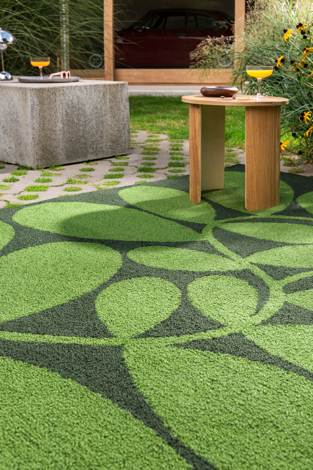 Brink and Campman Sycamore Dill Area Rug by Orla Kiely Room Image Feature