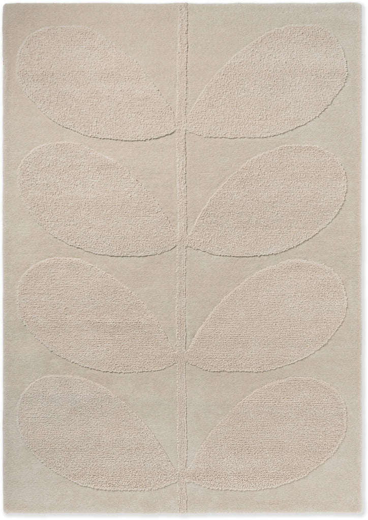 Brink and Campman Solid Stem Ecru Area Rug by Orla Kiely main image