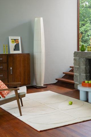 Brink and Campman Solid Stem Ecru Area Rug by Orla Kiely Room Image Feature