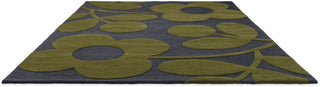 Brink and Campman Sprig Stem Marine Area Rug by Orla Kiely Angle Image