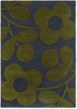 Brink and Campman Sprig Stem Marine Area Rug by Orla Kiely main image