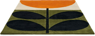 Brink and Campman Stem Black Area Rug by Orla Kiely Angle Image