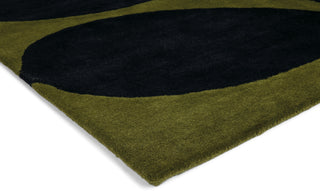 Brink and Campman Stem Black Area Rug by Orla Kiely Corner Image