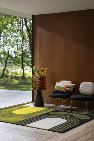 Brink and Campman Striped Tulip Seagrass Area Rug by Orla Kiely Room Image Feature