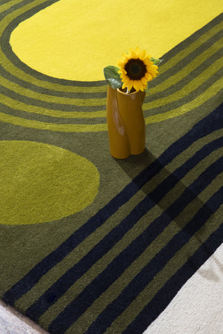 Brink and Campman Striped Tulip Seagrass Area Rug by Orla Kiely Room Image Feature