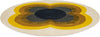 Brink and Campman Sunflower Yellow Area Rug by Orla Kiely Angle Image