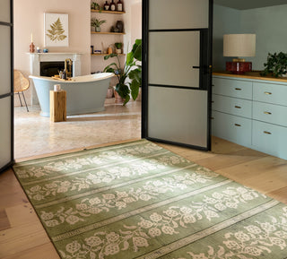 Brink and Campman Anaar Forest Green Area Rug by Sanderson Room Image Feature