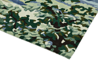 Brink and Campman Ancient Canopy Forest Green Area Rug by Sanderson Corner Image