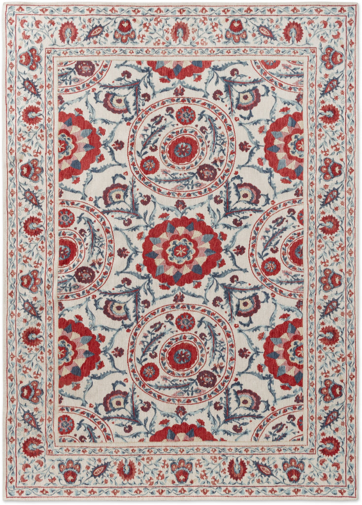 Brink and Campman Anthos Red/Indigo Area Rug by Sanderson main image