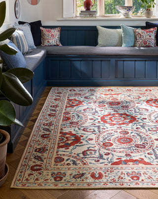 Brink and Campman Anthos Red/Indigo Area Rug by Sanderson Room Image Feature
