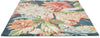 Brink and Campman Dahlia and Rosehip Teal Area Rug by Sanderson Angle Image