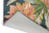 Brink and Campman Dahlia and Rosehip Teal Area Rug by Sanderson Fold Image