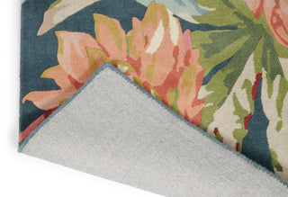 Brink and Campman Dahlia and Rosehip Teal Area Rug by Sanderson Fold Image