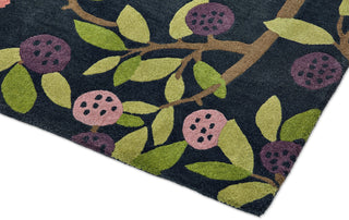 Brink and Campman Foraging Indigo Area Rug by Sanderson Corner Image