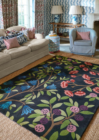 Brink and Campman Foraging Indigo Area Rug by Sanderson Room Image Feature