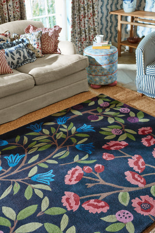 Brink and Campman Foraging Indigo Area Rug by Sanderson Room Image Feature