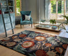 Brink and Campman Jackfruit Turmeric/Indigo Area Rug by Sanderson Room Image Feature
