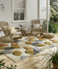 Brink and Campman Dandelion Clocks Ochre/Silver Area Rug by Sanderson Room Image Feature