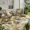 Brink and Campman Dandelion Clocks Ochre/Silver Area Rug by Sanderson Room Image Feature