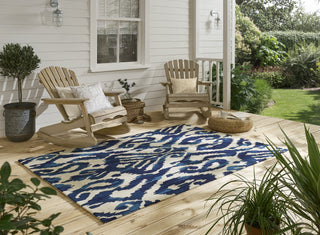 Brink and Campman Kasuri Indigo Area Rug by Sanderson Room Image Feature