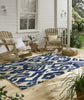 Brink and Campman Kasuri Indigo Area Rug by Sanderson Room Image Feature
