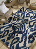 Brink and Campman Kasuri Indigo Area Rug by Sanderson Room Image Feature