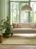 Brink and Campman Truffle Olive Area Rug by Sanderson Room Image Feature