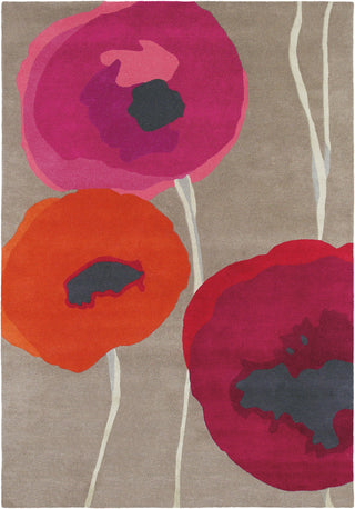 Brink and Campman Poppies Red/Orange Area Rug by Sanderson main image