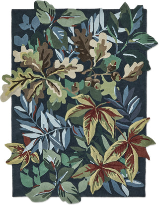 Brink and Campman Robin's Wood Forest Green Area Rug by Sanderson main image