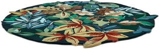 Brink and Campman Robin's Wood Forest Green Area Rug by Sanderson Round Angle Image