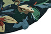 Brink and Campman Robin's Wood Forest Green Area Rug by Sanderson Round Corner Image