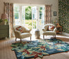 Brink and Campman Robin's Wood Forest Green Area Rug by Sanderson Room Image Feature