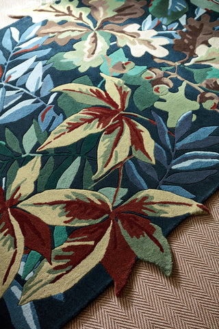 Brink and Campman Robin's Wood Forest Green Area Rug by Sanderson Room Image Feature