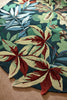 Brink and Campman Robin's Wood Forest Green Area Rug by Sanderson Round Room Image Feature
