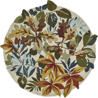 Brink and Campman Robin's Wood Russet Brown Area Rug by Sanderson Round Main Image