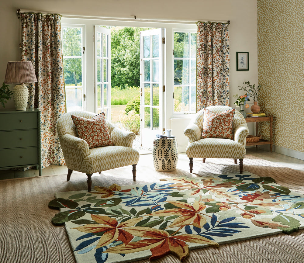 Brink and Campman Robin's Wood Russet Brown Area Rug by Sanderson Room Image Feature