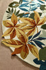Brink and Campman Robin's Wood Russet Brown Area Rug by Sanderson Round Room Image Feature