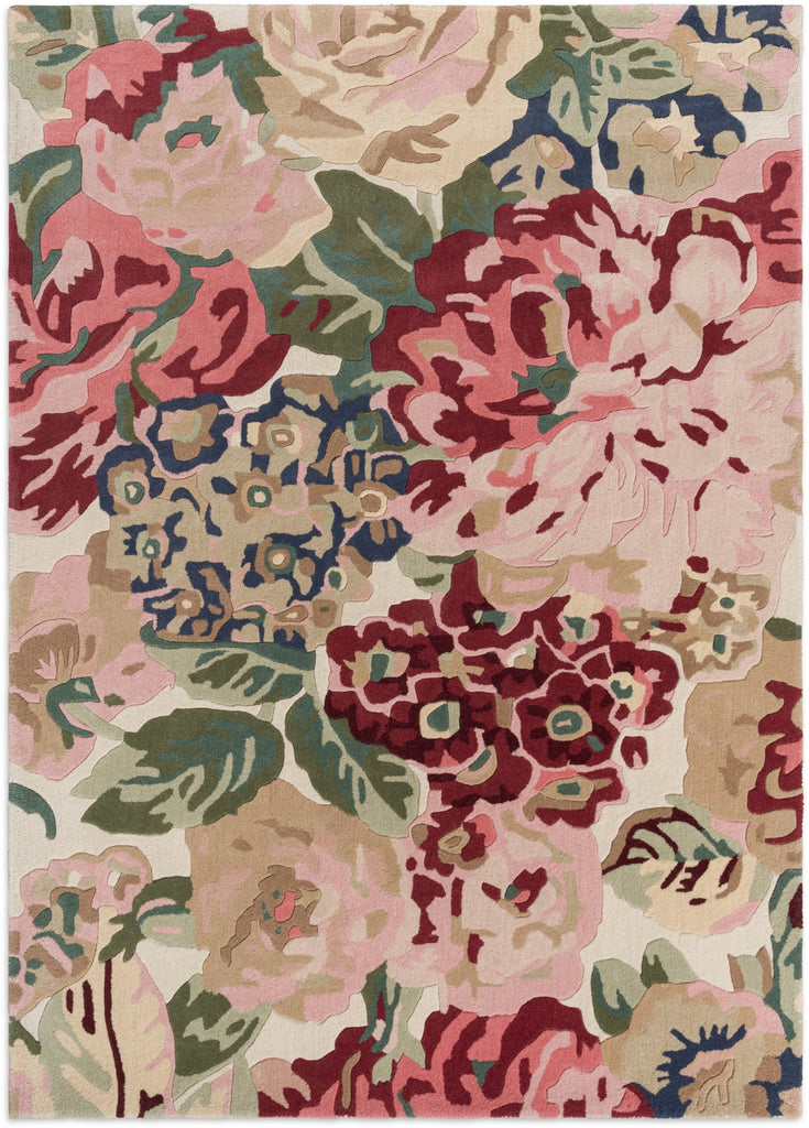 Brink and Campman Rose and Peony Red Area Rug by Sanderson main image